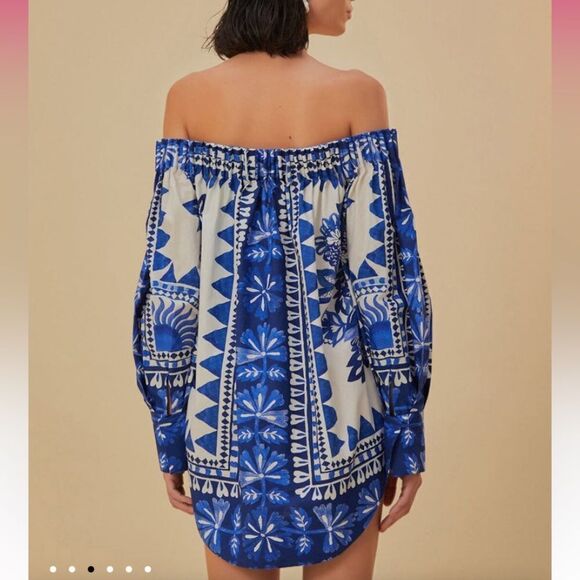 Farm Rio Long Sleeves Off the Shoulder Blouse - Picture 8 of 8